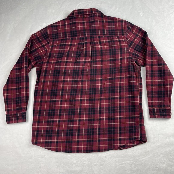 Anchorage Expedition Flannel Shirt Mens XL Red Plaid Long Sleeve Button Up Work - Picture 8 of 16